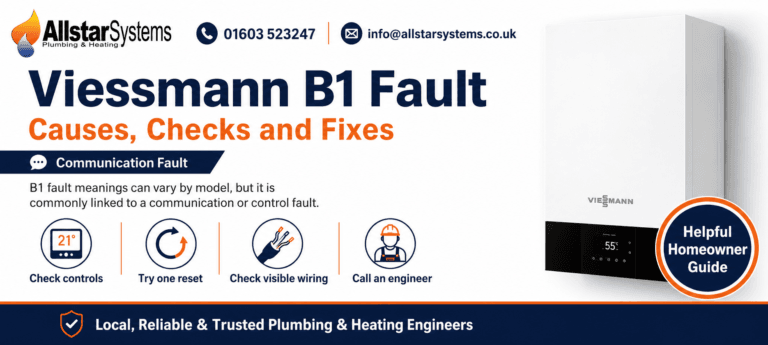 Viessmann B1 communication fault guide from Allstar Systems Plumbing and Heating