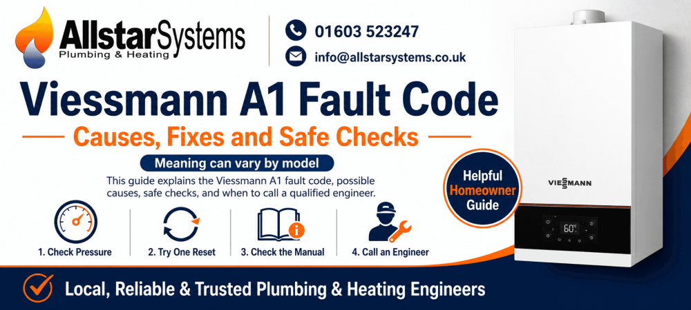 Viessmann A1 fault code guide from Allstar Systems Plumbing and Heating