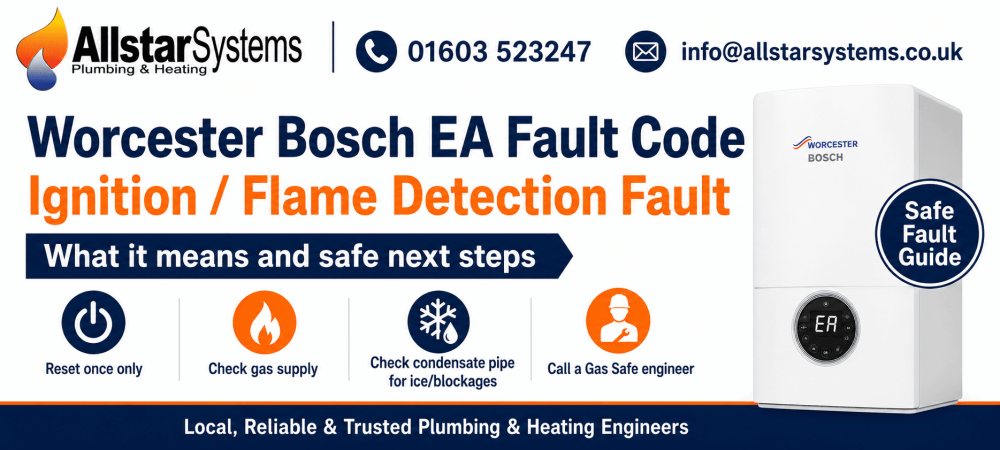 Worcester Bosch EA fault code guide from Allstar Systems Plumbing and Heating