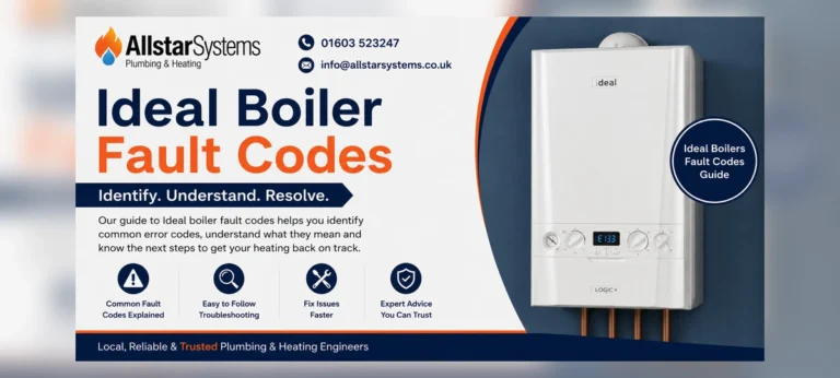 Ideal boiler fault codes guide featured image from Allstar Systems Plumbing and Heating